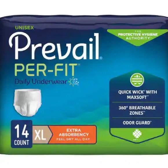 Prevail Per-Fit Pull-Up Daily Adult Disposable Underwear, Extra Absorbency 2 p… - Picture 2 of 10